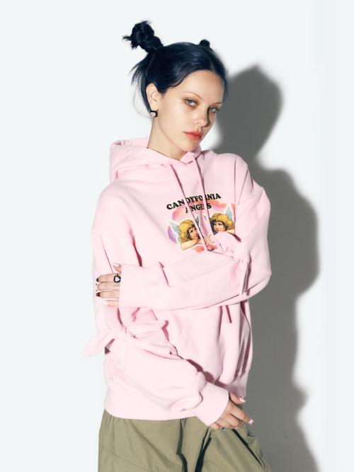 ANGEL WINGS HOODIE PINK