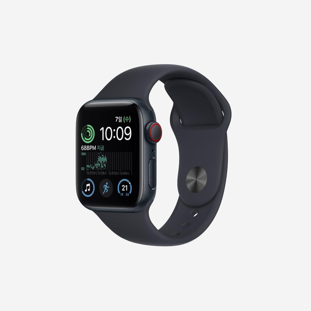 Apple Watch SE 40mm Cellular Midnight Aluminum Case with Sport Band Midnight (Korean Ver.)