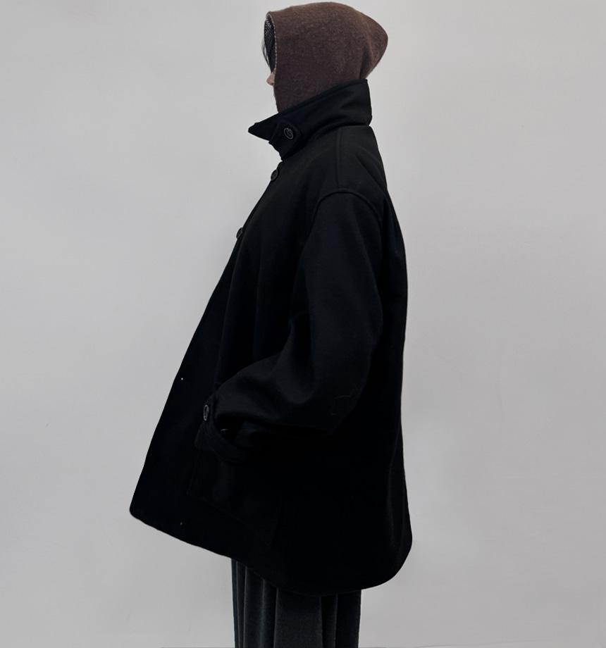 노베 발마칸 울 하프 코트