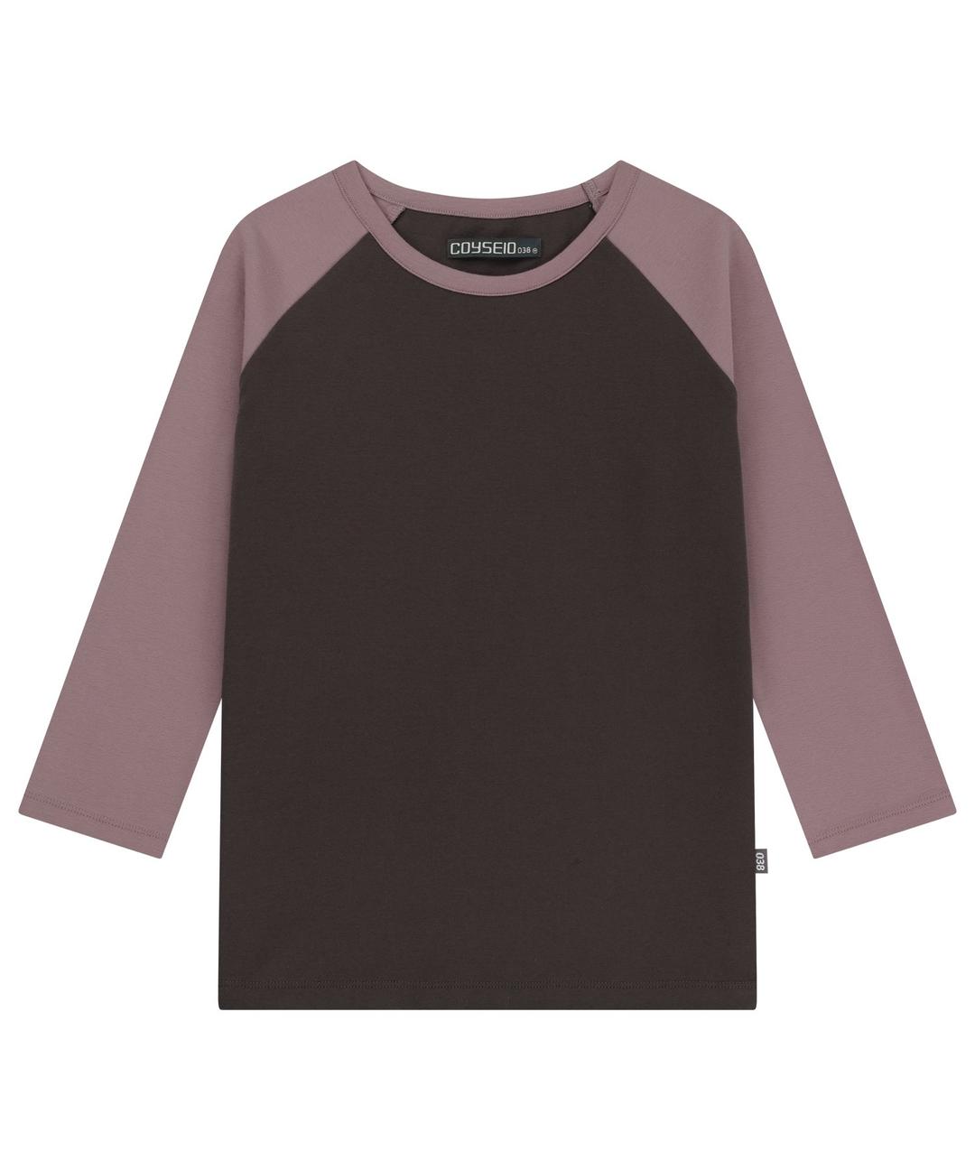 038 COLOR MIXED RAGLAN CAPRI LONG SLEEVE CHARCOAL