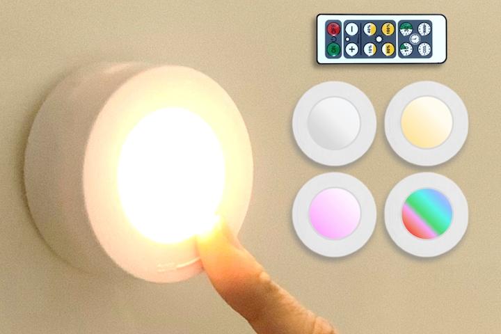 무선 붙이는 LED 간접 조명 전등 수면등 수유등 무드등 오로라 인테리어 아이방 리모컨
