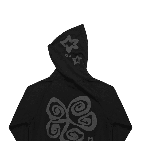 Spiral Harmony Hoodie [Black]