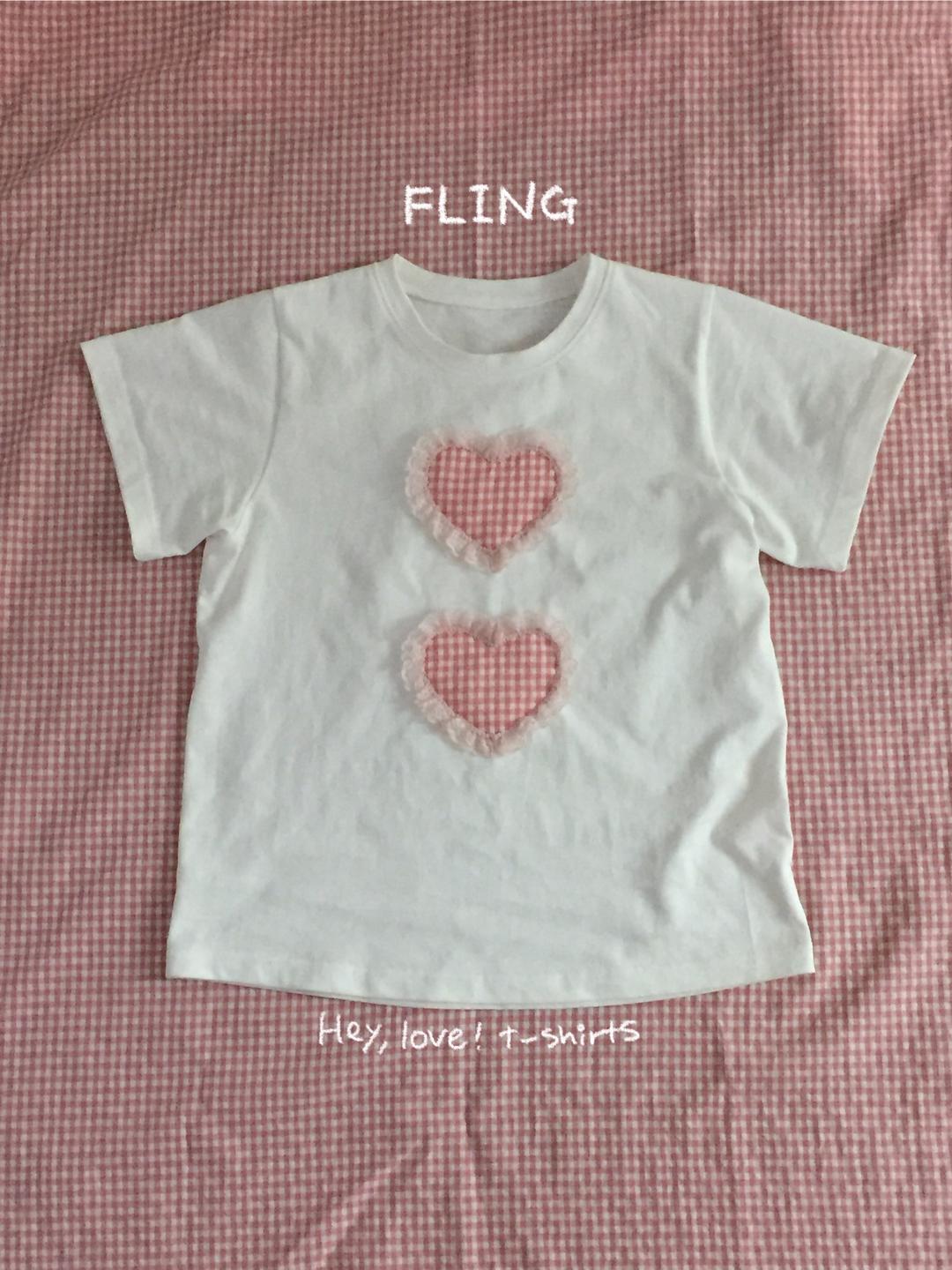[made by fling] hey, love! t-shirts