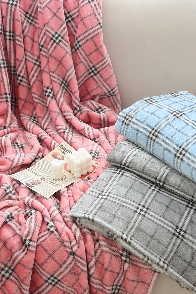 프렌즈체크 고밀도 극세사 담요 블랭킷 - 3컬러(소형/대형/특대형/케이프)