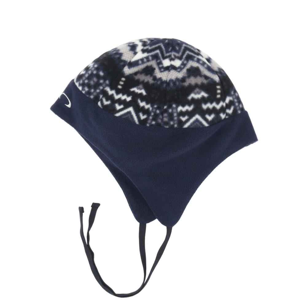 Ethnic Fleece Beanie - Navy