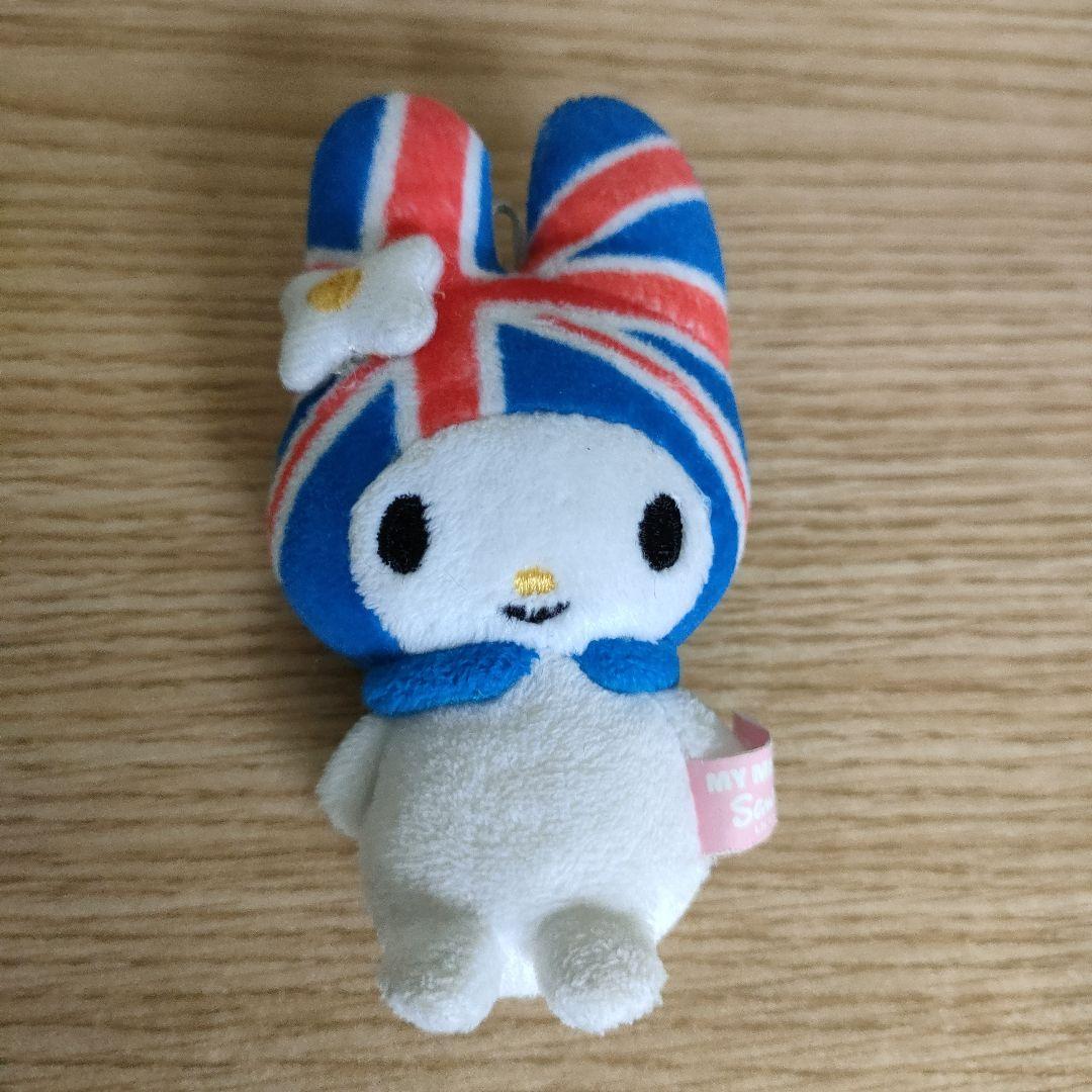 UK国旗柄★マイメロディーぬいぐるみマスコット