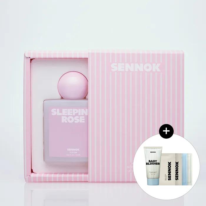퍼퓸 향수 슬리핑 로즈 50ML + [증정] 센녹 바디 & 헤어케어 4종 (7mlX4) + 샴푸 베이비 블러셔 40ml