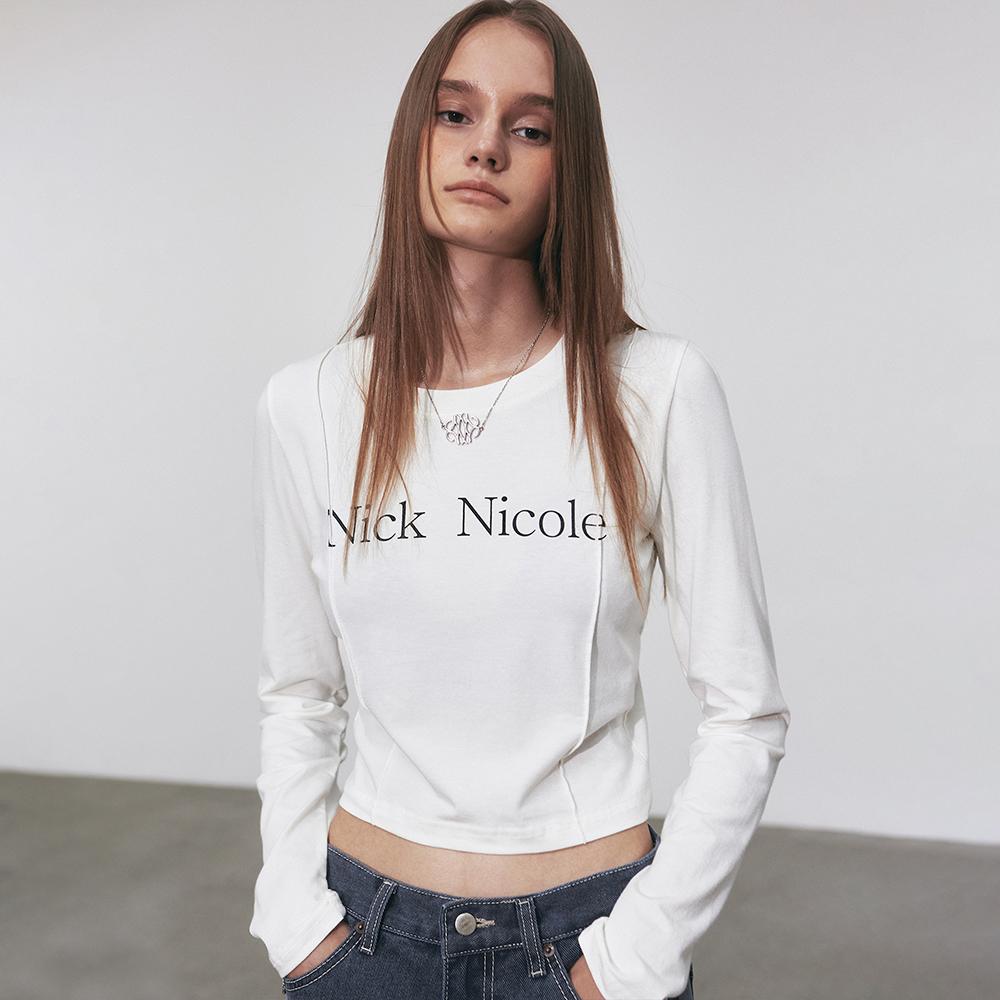 닉앤니콜 NICOLE PINTUCK LS CROP TOP_7 COLOR