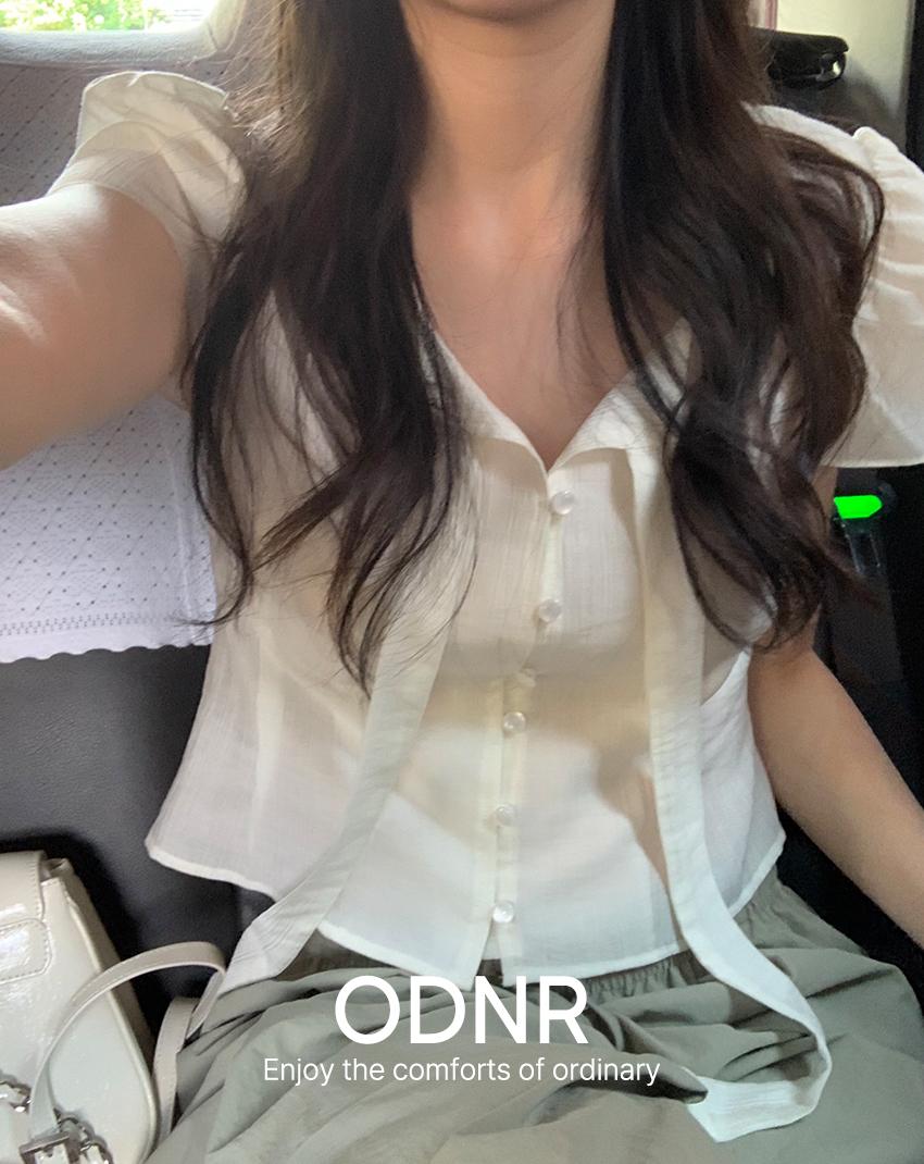 [RE:MOMENT/아이보리 제외 당일발송/💗여리핏1등] made. 웨이스 타이 퍼프 블라우스 4color! (하객룩/타이블라우스/여름블라우스)