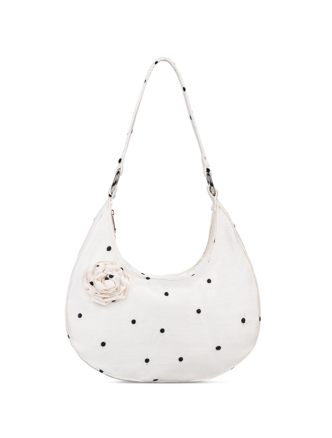 Edith Bag Ivory Polkadot