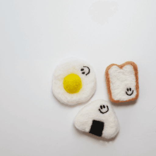 양모펠트 계란♡삼각김밥♡식빵♡자석/강아지핀/옷핀/키링