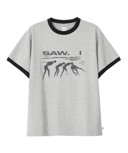 DD saw ringer tee (GREY)