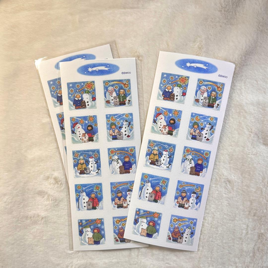 [비우] 겨울우표 스티커