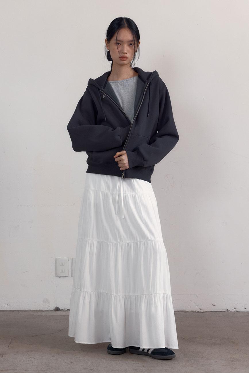 Symbol Hood Zip-Up (Charcoal)