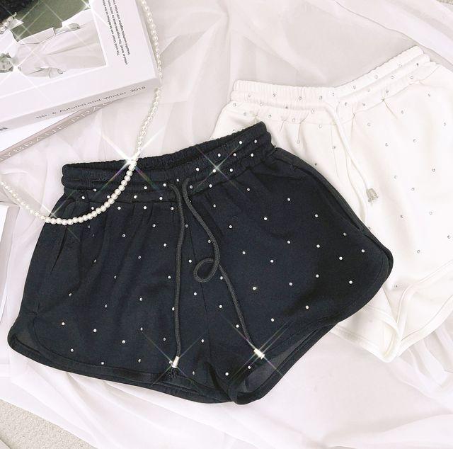 [*오늘!당일발송*찐!고퀄리티] 샴페인 큐빅 돌핀 숏팬츠 반바지