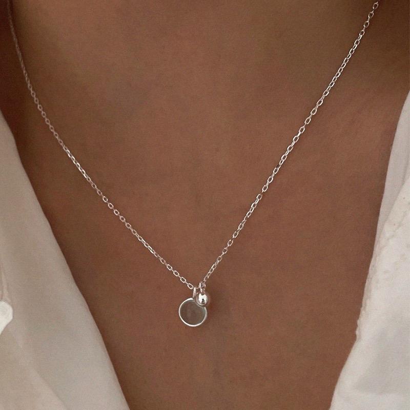 silver925 aqua necklace