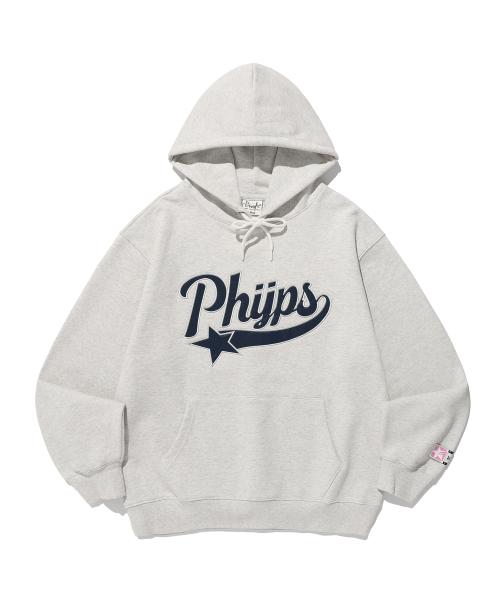 피지컬 에듀케이션 디파트먼트(PHYSICAL EDUCATION DEPARTMENT)  아플리케 스타테일 후드_오트밀 - 사이즈 & 후기 | 무신사