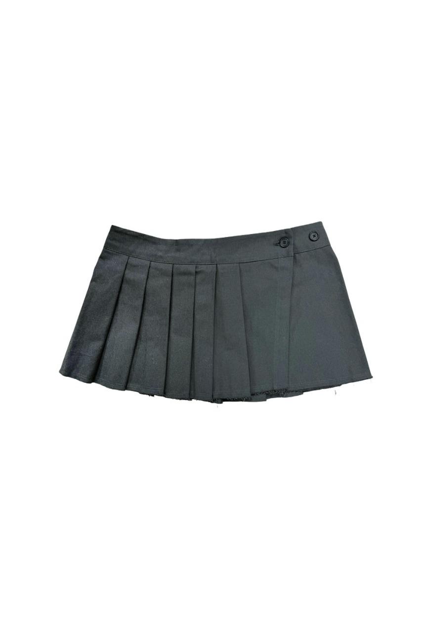 fray pleats skirt (3color)