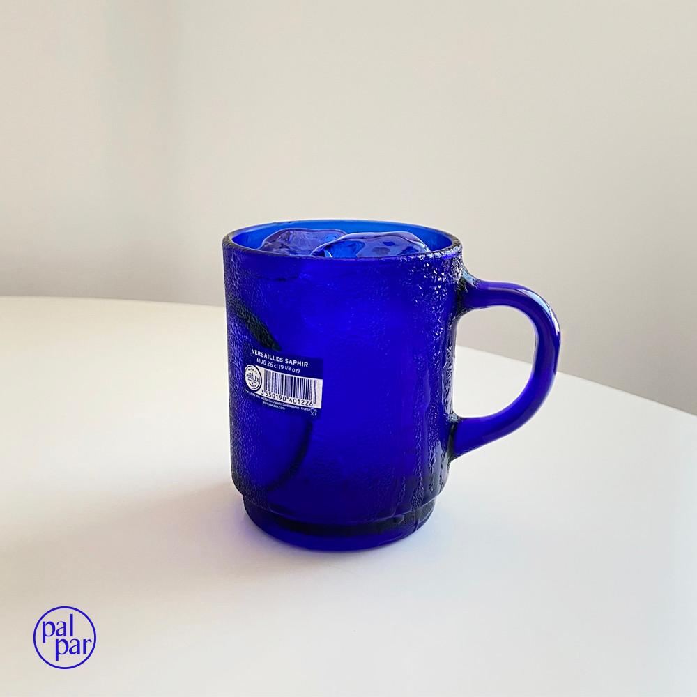 [palpar]듀라렉스 사파이어 머그 글라스 내열강화 미니 커피 찻잔 스택커블 데일리컵