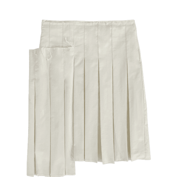 exclusive habitat unbalance pleats skirt