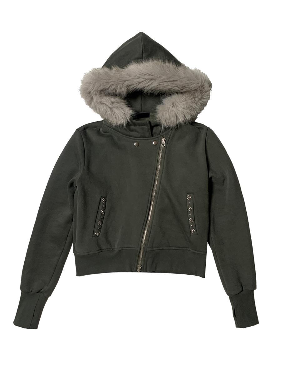 페인티드우드 999 edge fur-neck hoodie (2color) *안감기모