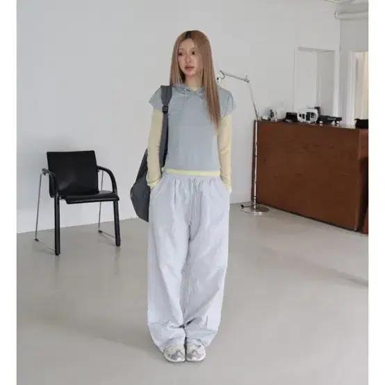 비삼샵 포켓 스트링 팬츠 그레이