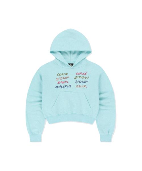W Fly Stitch Hoodie Heather Blue