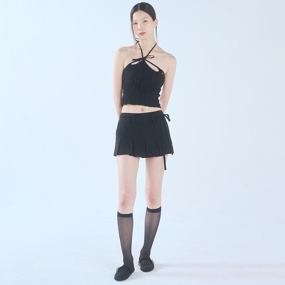 RUE PLEATS SKIRT black