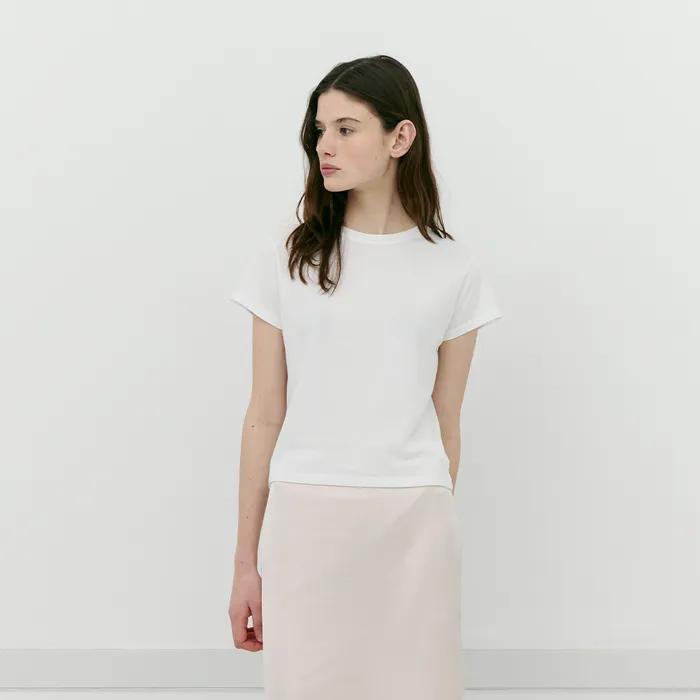 [7th] Airy Tencel Short-Sleeve T-Shirt_4 Colors