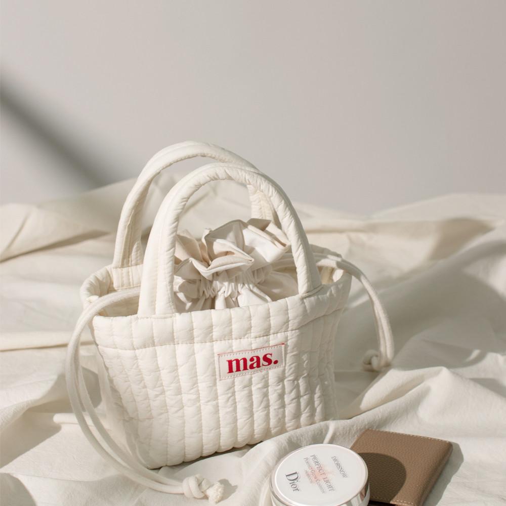 Stitched cotton mini bag