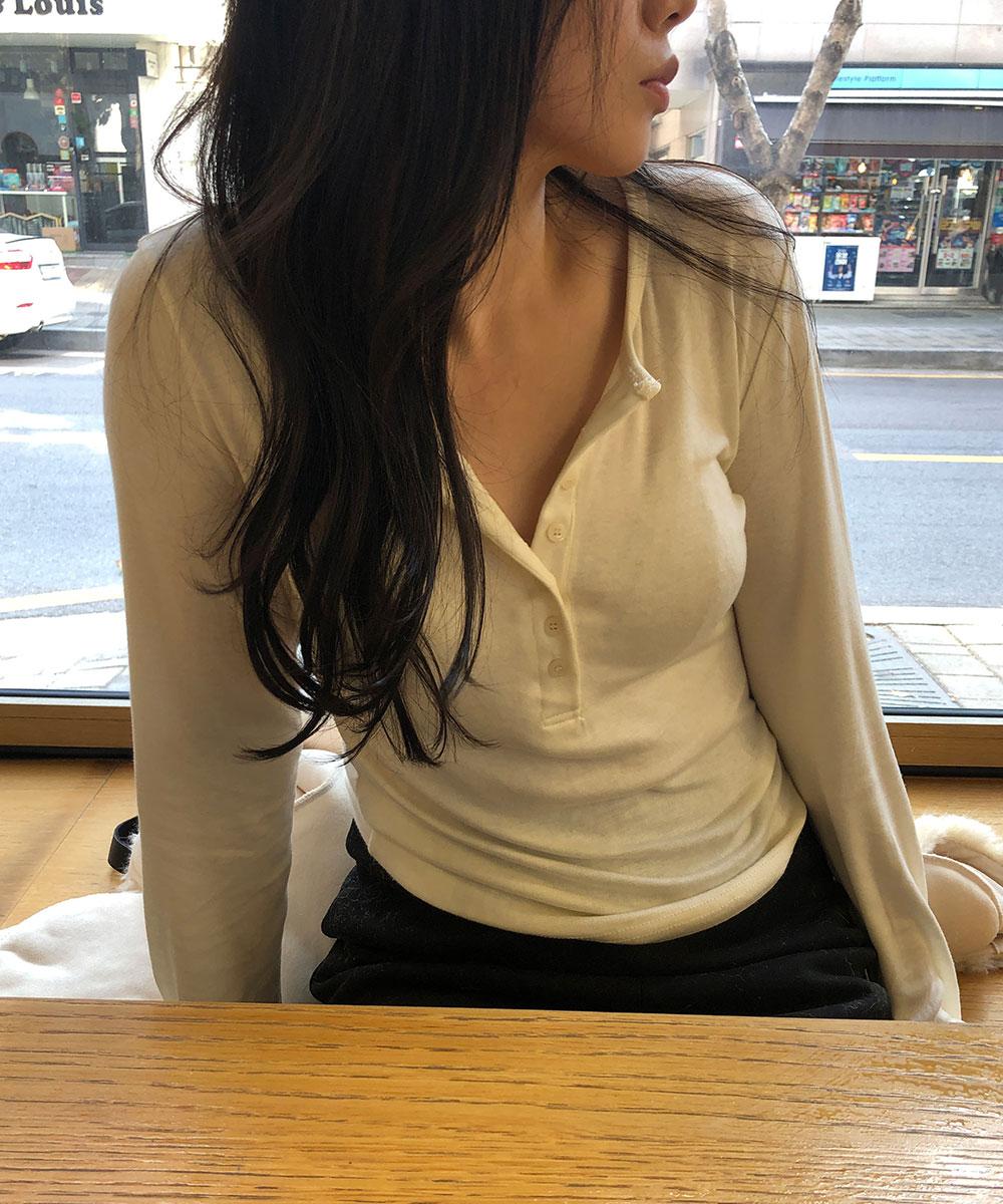 트로브 Wool Button Tee (2Colors)