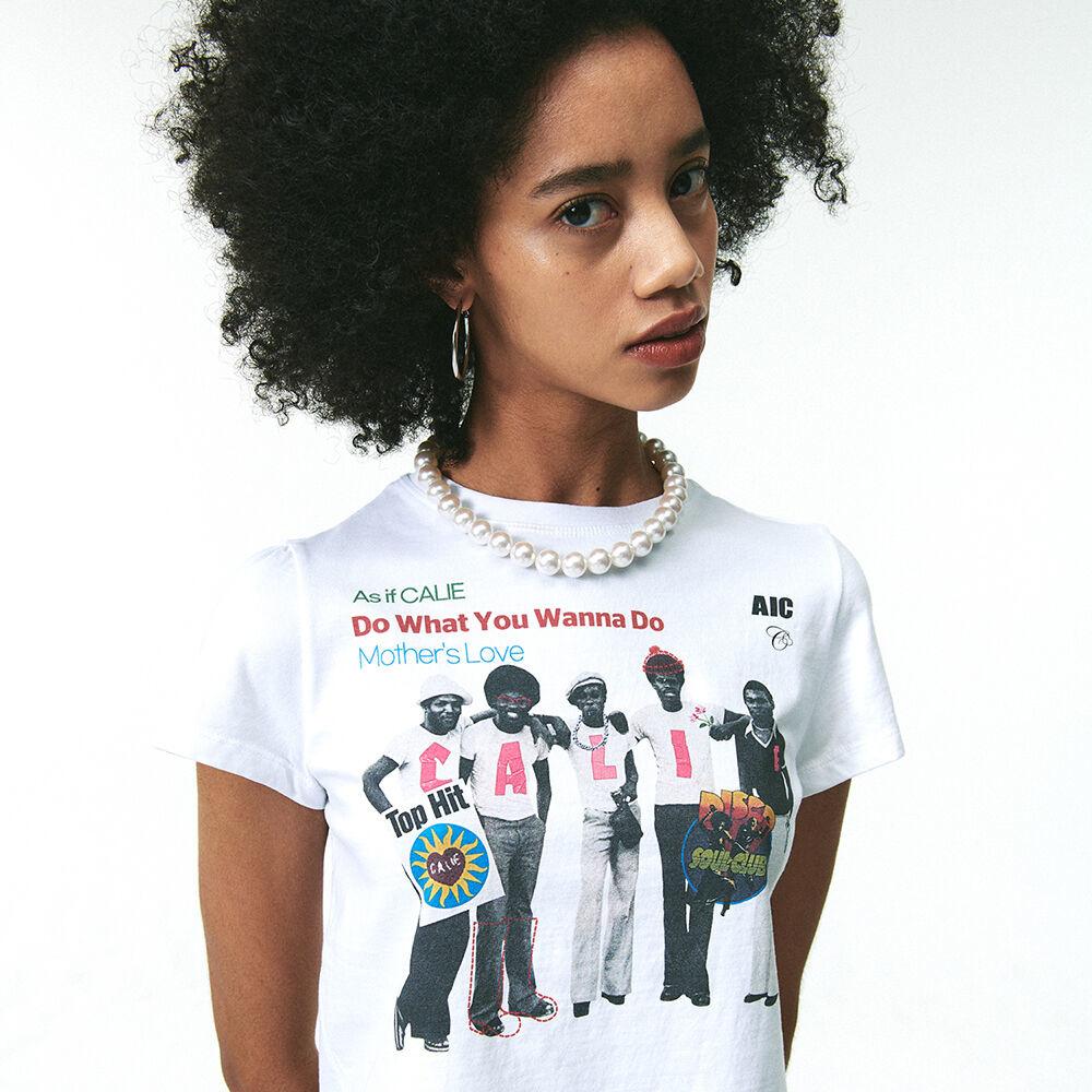 DISCO BOY CROP TSHIRT WHITE