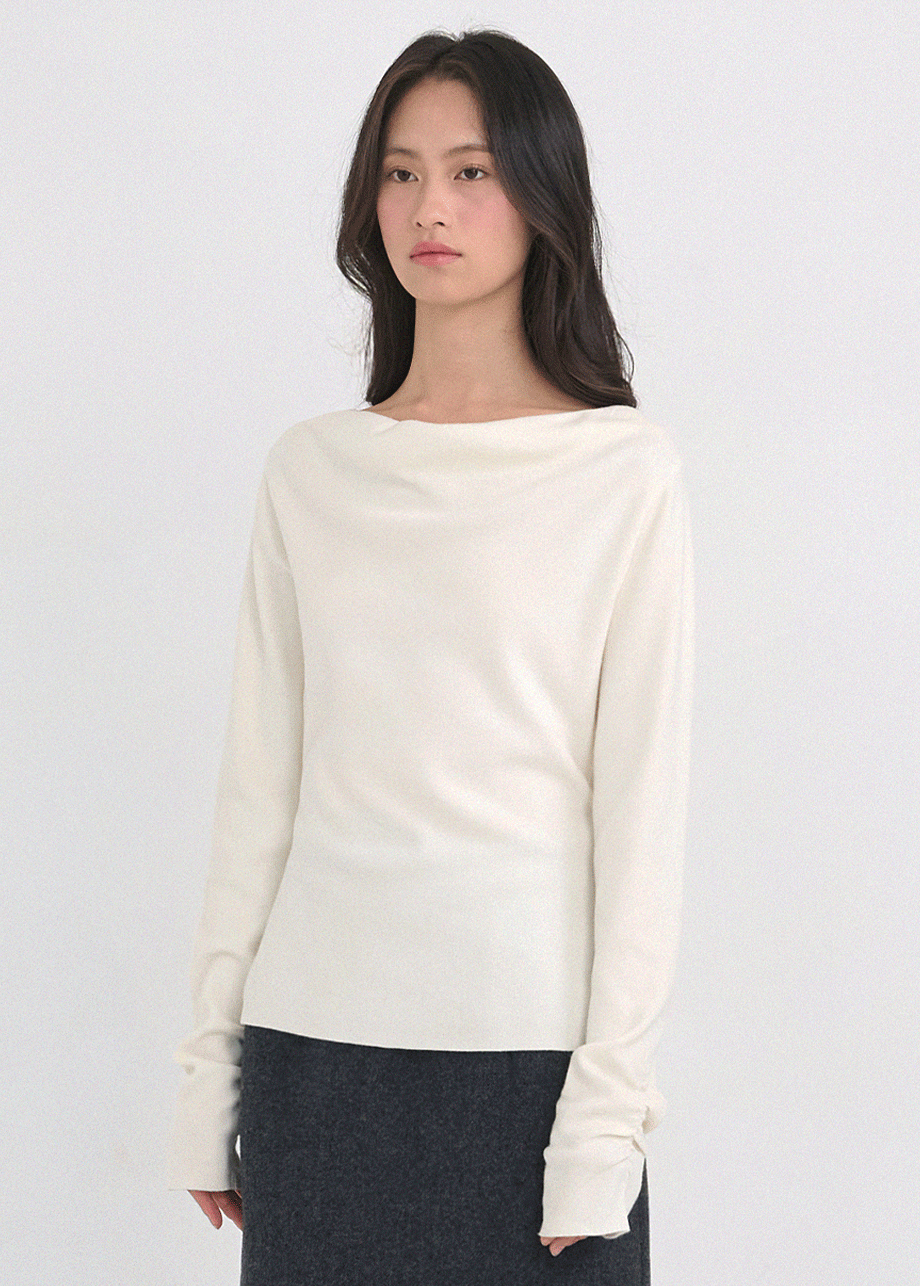 미케네 [44-120]  Sadie Cowl Neck Strap Knit  새디 카울-넥 스트랩 니트 (겨울-데일리룩-캐주얼룩-데이트룩-페미닌룩-카울넥-허리스트랩-빅사이즈-자체제작)