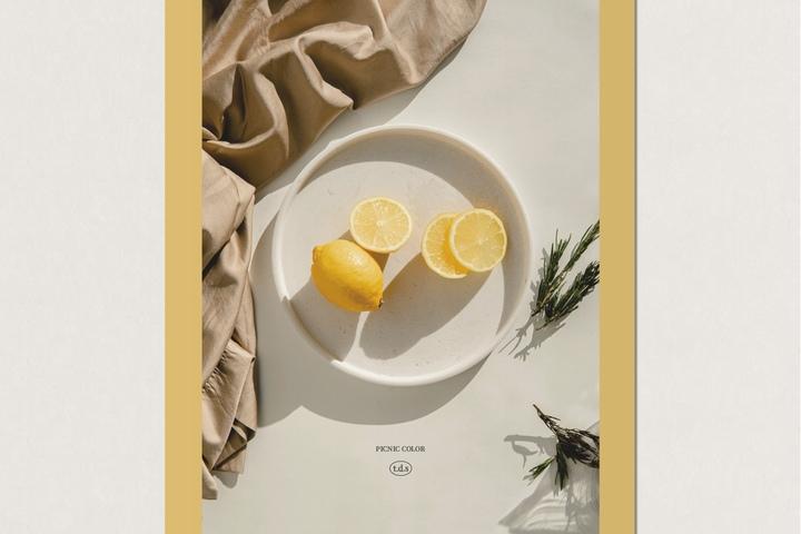 lemon 피크닉컬러 인테리어 포스터