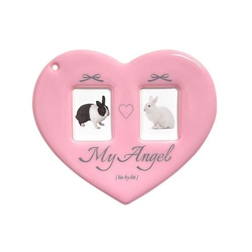 Ribbon ID Photo Holder_Pink (2단형)