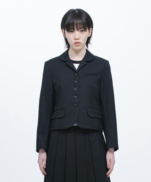 REGULAR BLAZER JACKET, BLACK