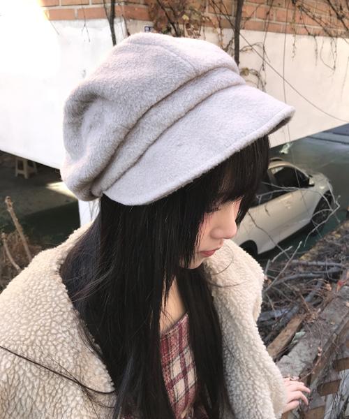 (Vintage)Wool Beret(Cream Beige)