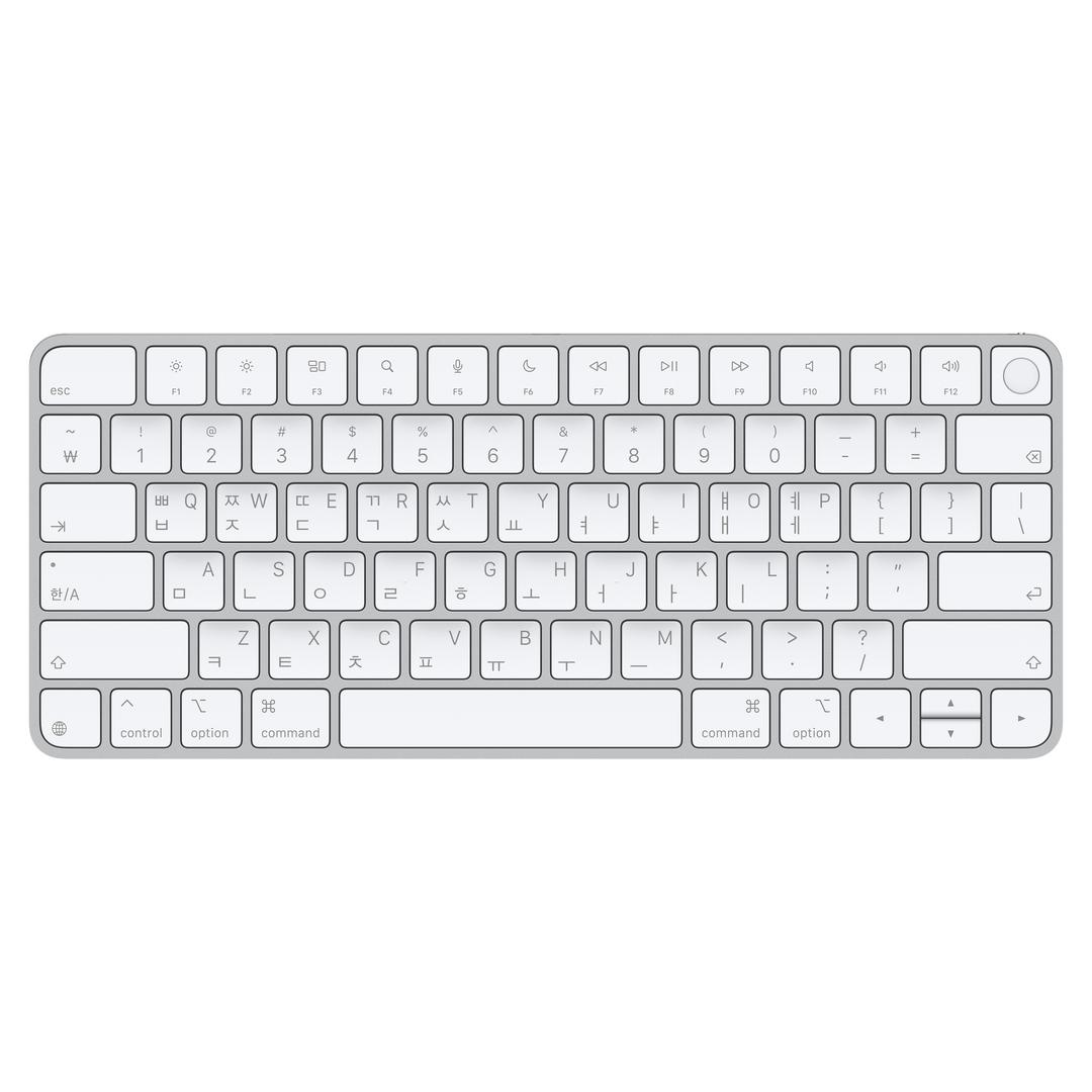 Apple Silicon 장착 Mac 모델용 Touch ID 탑재형 Magic Keyboard(USB–C) - 한국어