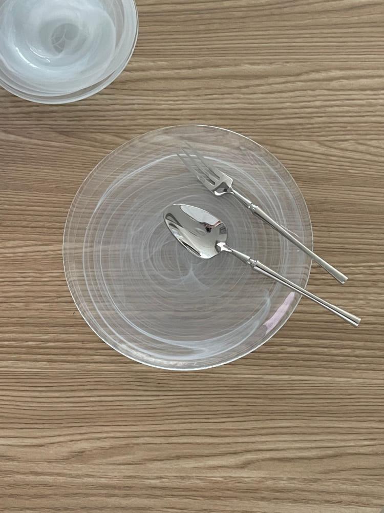 아르다 밀크 글라스 플레이트