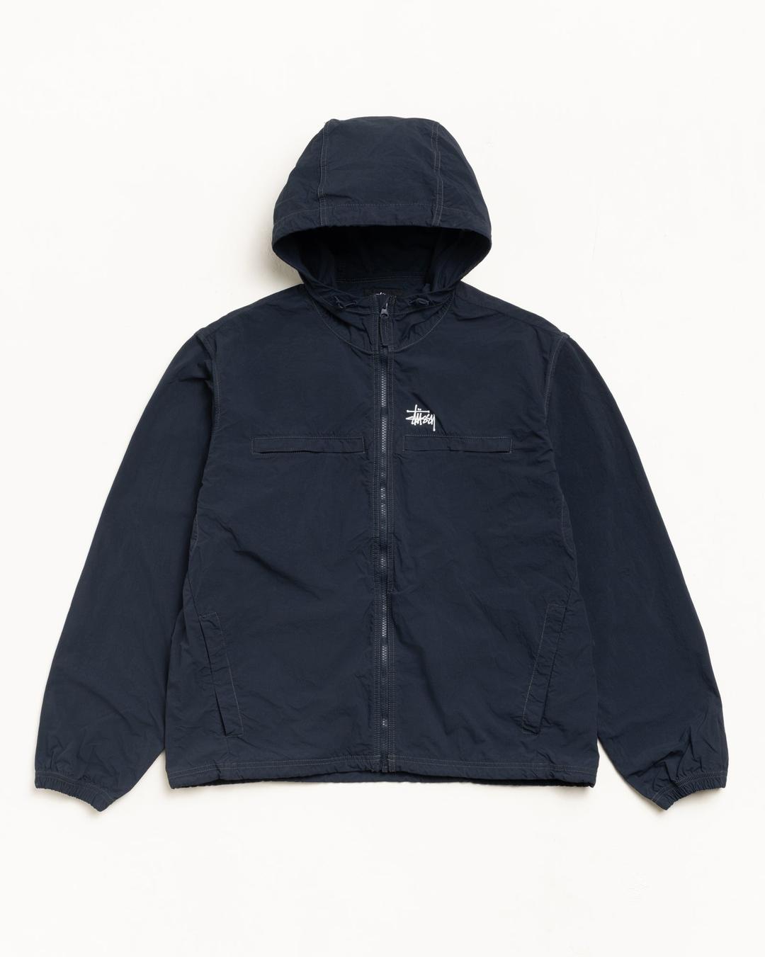 LIGHTWEIGHT HOODED JACKET - Navy / L