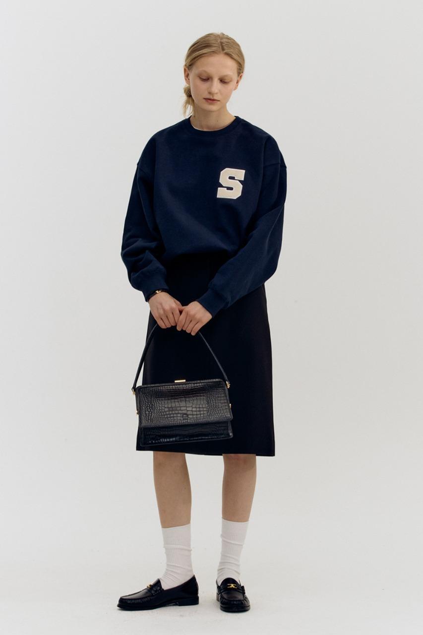 UNISEX BOUCLE LOGO SWEATSHIRT FRENCH NAVY