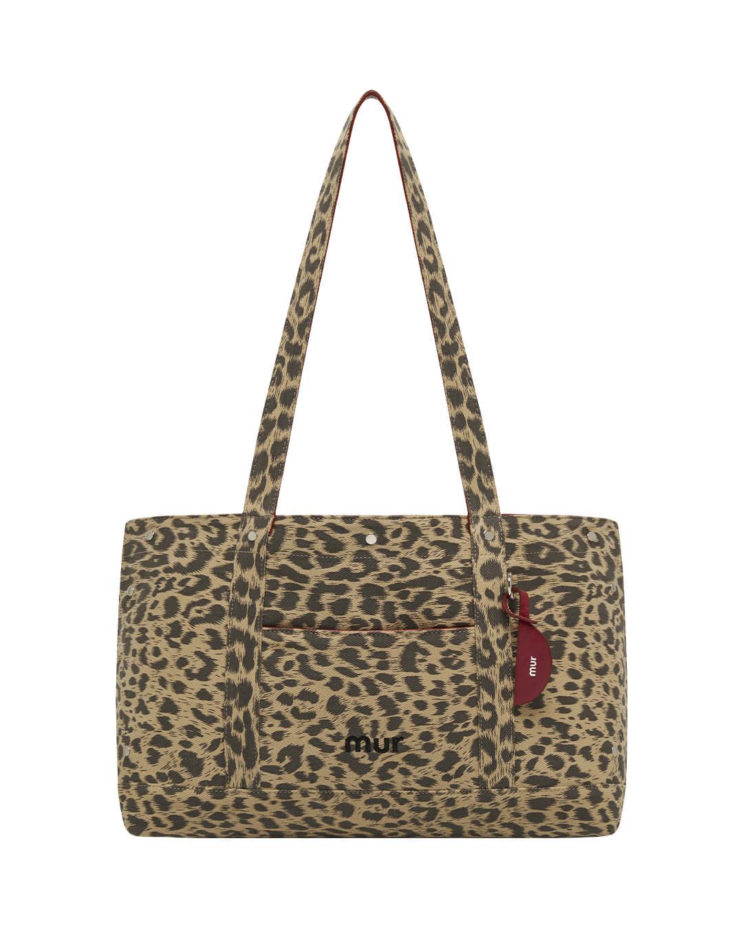 Reversible Polar bag-리버시블 폴라백 / Leopard Beige, Burgundy