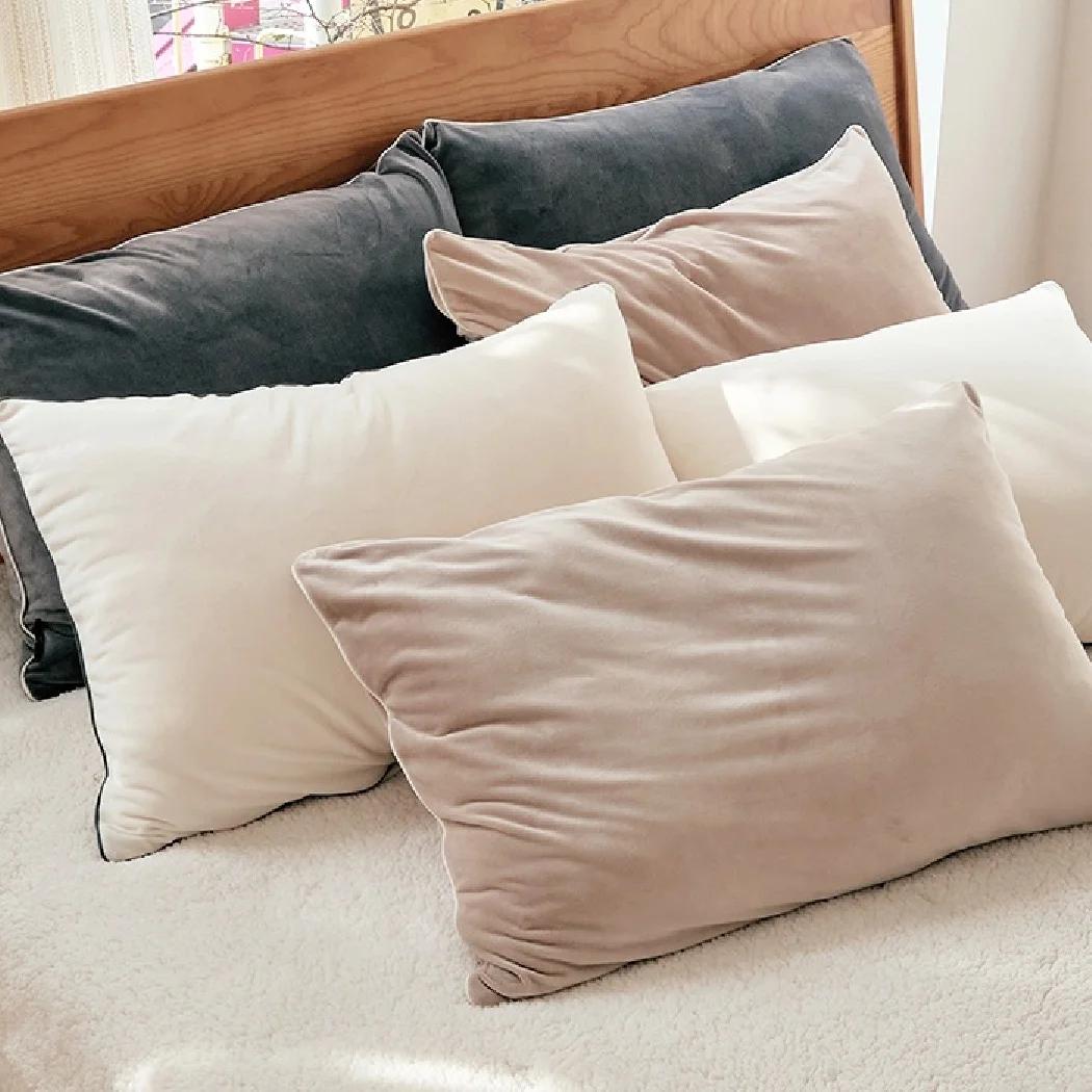 쫀득퐁신 멜랑슈 스판 극세사 겨울 베개커버 (3colors) - 한샘몰