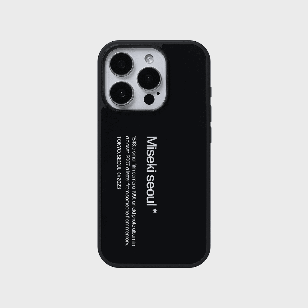 Misekiseoul graphic case 01 BUMPER BLACK
