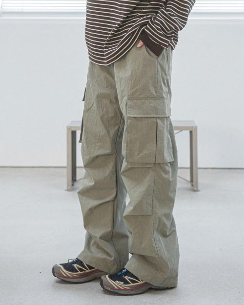 PARACHUTE CARGO PANTS(KHAKI)