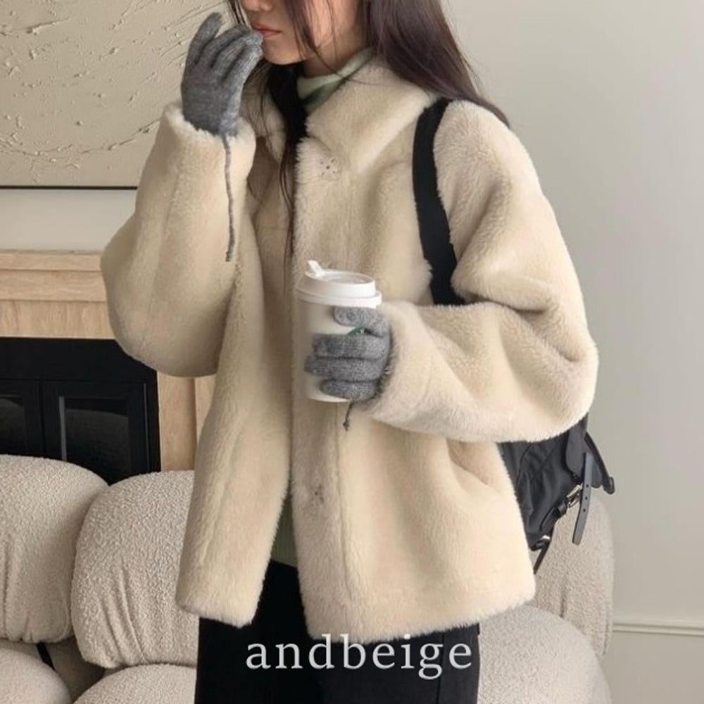 진심 페리 시어링 자켓 2411 울 털 퍼 무스탕 겨울 아우터