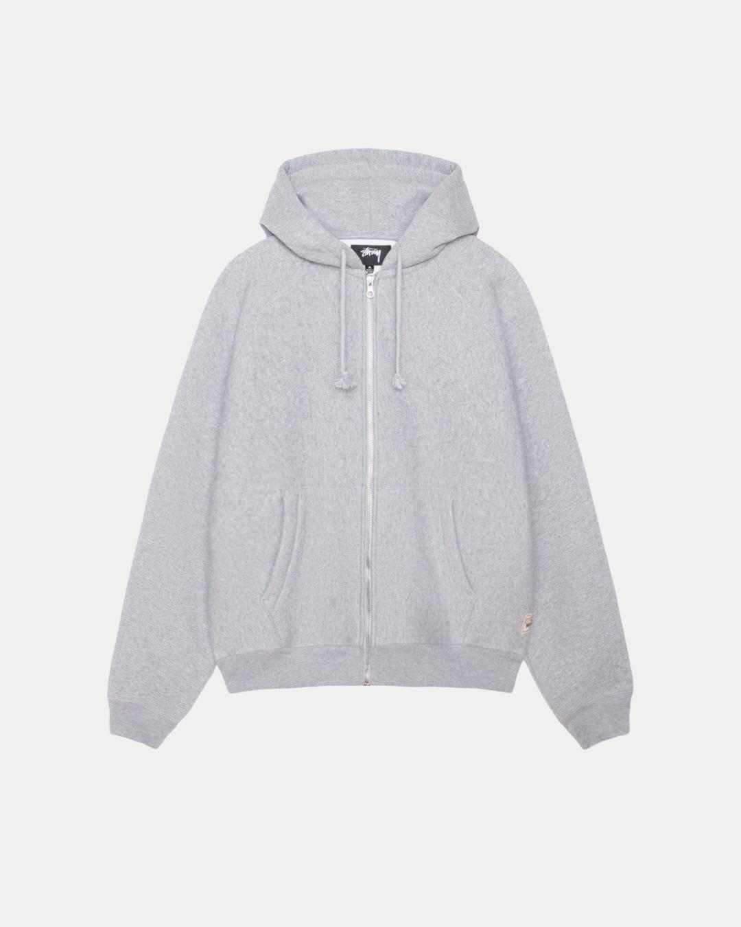 RELAXED ZIP HOODIE - Ash Heather / S