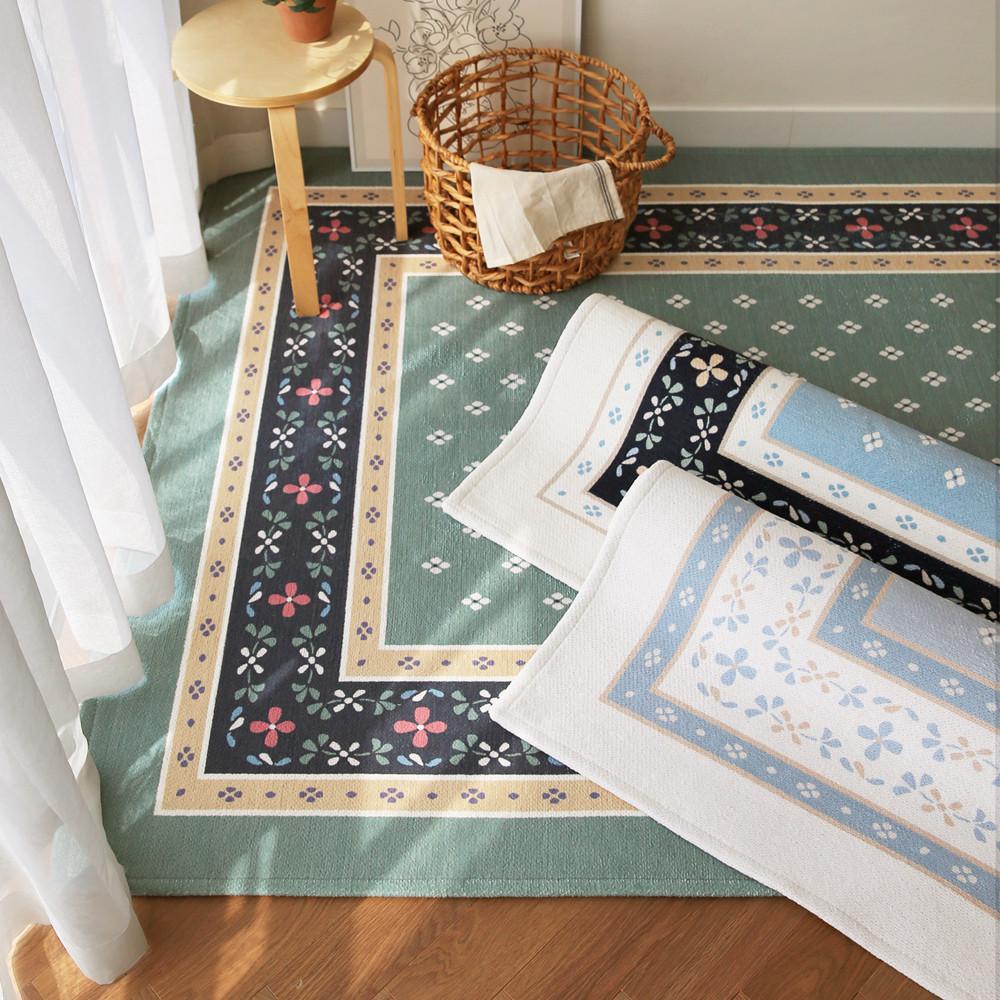 더프리그 먼지없는 캐빈 거실카페트 사이잘룩 단모 거실 러그