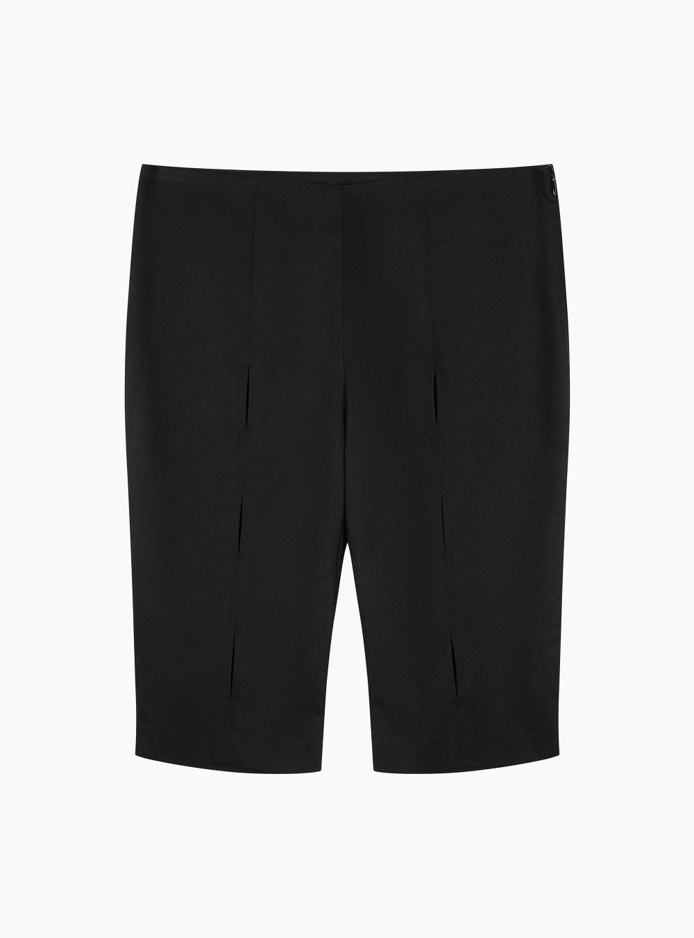 SLIT BURMUDA PANTS (BLACK)