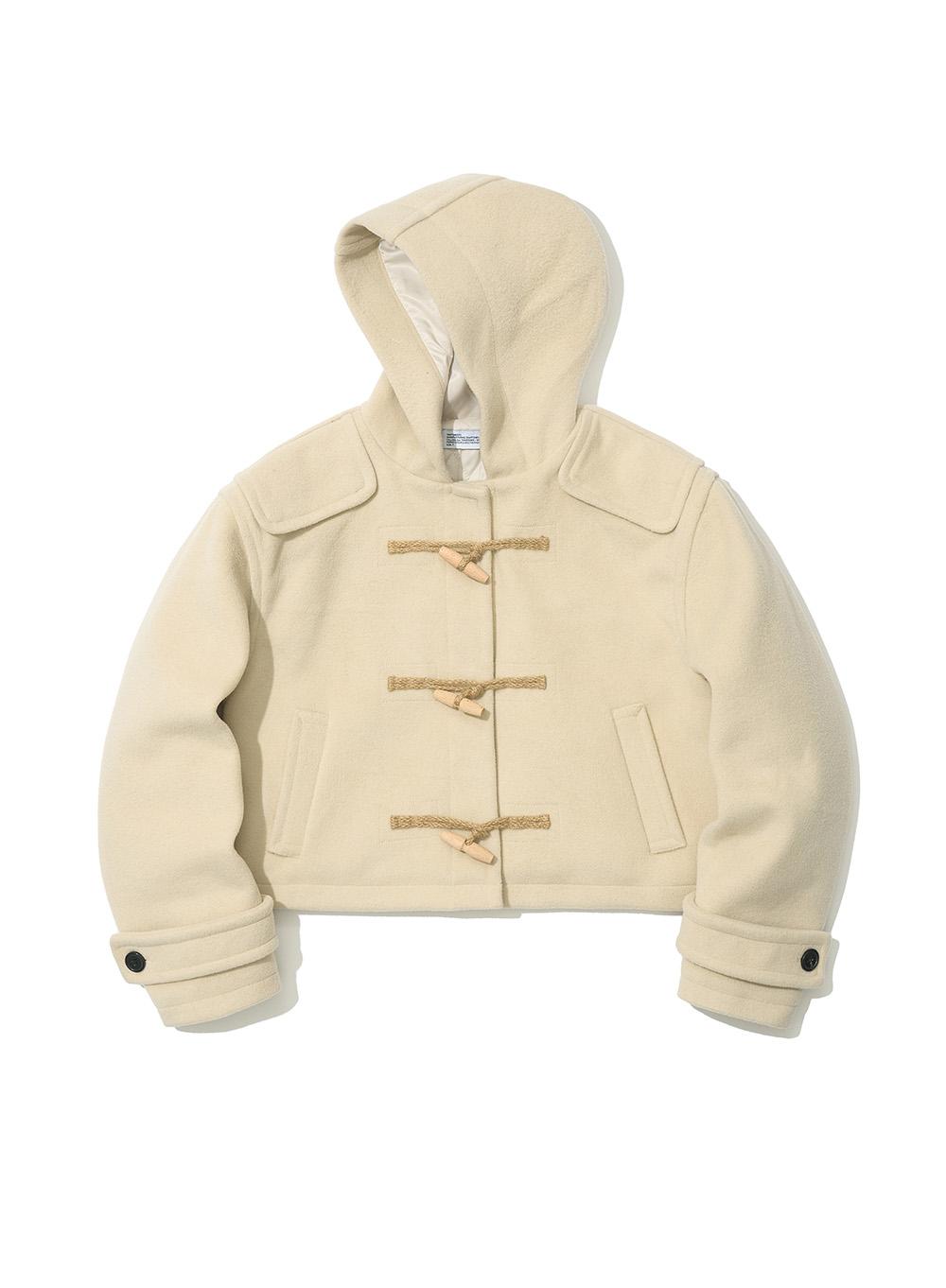 [WOMEN] SHORT DUFFLE COAT_IVORY